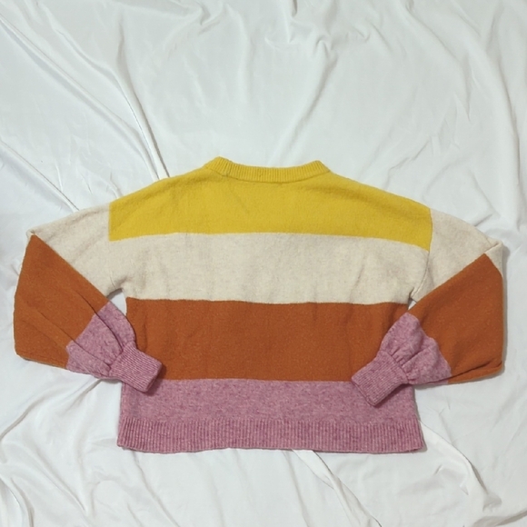 Madewell Gladwell Balloon-Sleeve Pullover Sweater, Color Heather Mulberry Sz XS - Picture 14 of 16